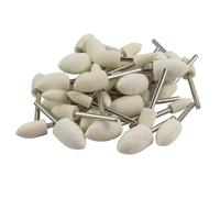 Luo ke 40 Pcs Bullet Shape Wool Polishing Bits - 1/8'' Shank Wool Felt Buffing Polishing Cone Kits for Dremel Rotary Tools (6mm/8mm/10mm/12mm)