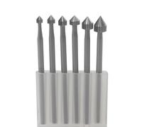 Luo ke 6 Pcs 2.5mm - 5mm Stone Setting Burs Engraving Bits