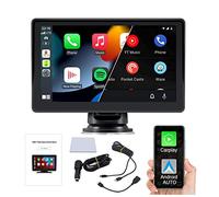 LUOAN AUTO PARTS CP701 Car Stereo Portable Wireless Apple CarPlayer and Android Auto, 7 Inches IPS Touchscreen Car Audio Receiver Support Bluetooth, FM, GPS, Mirror Link
