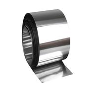 LuoAXINN 0.1mm to 0.5mm Stainless Steel Strip Foil 50mm Wide Thickness Stainless Steel Sheet Silver Film Steel Foil for Handicrafts