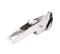 LuoAXINN 1pcs Boat Stainless Steel 420mm Anchor Bracket Nylon Bow Roller Hinged Launching Electro-Polished Locking Control Accessories for Boats Yachts