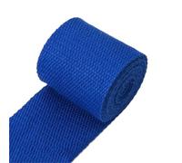 LuoAXINN 3 Meters 50mm Thick 2mm Canvas Polyester Cotton Webbing Label Ribbon Bags Backpack Belt Strap Bias Binding Tape DIY Sewing Craft for Handbag, Indoor&Outdoor Gear, DIY Projects(16Blue)