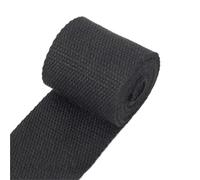 LuoAXINN 3 Meters 50mm Thick 2mm Canvas Polyester Cotton Webbing Label Ribbon Bags Backpack Belt Strap Bias Binding Tape DIY Sewing Craft for Handbag, Indoor&Outdoor Gear, DIY Projects(20Black)