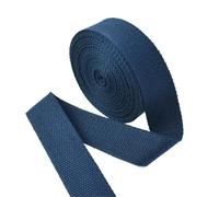 LuoAXINN 5 Meters 20-50mm Cotton Webbings 1.5mm Thick High Tenacity Backpack Strap Webbing Label Ribbon Clothes Sewing Tape Bias Binding for Handbag, Indoor&Outdoor Gear, DIY Projects(Dark Blue,20mm)