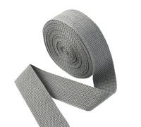 LuoAXINN 5 Meters 20-50mm Cotton Webbings 1.5mm Thick High Tenacity Backpack Strap Webbing Label Ribbon Clothes Sewing Tape Bias Binding for Handbag, Indoor&Outdoor Gear, DIY Projects(Dark Gray,38mm)
