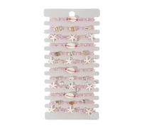 LuoAXINN Beach Bracelets 12-Piece Multi-Color Beige Pearl Star Shell Beaded Woven Bracelet Adjustable Beach Vacation Fashionable Ladies Accessory for Women(Ocean Series 3)