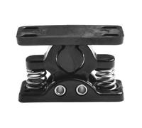 LuoAXINN Double Roller Catch with Spring Loaded Door Lock Stop Clamp RV Door Clamp Clip Hardware Safety Door Hasp Lock for Closet Kitchen Cabinet Latch(Black)