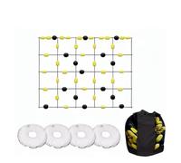 LuoAXINN Goalkeeper Deflection Equipment Agility Practice Tools Multi Refraction Angles Ground Ball Deflector for Soccer Training for Reflex & Agility Training(200x160cm)