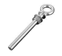 LuoAXINN M6 M8 M10 M12 316 Stainless Steel Long Lifting Eye Bolt Long Shank Collared Casting Long Bolt With Washer & Nut For Boats for various engineering lifting equipment(M12 x 120)