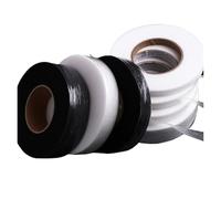 LuoAXINN Trousers Hemming Tape 64 Meters Black White Double-sided Interlining Adhesive Fabric Clothes Iron on Hem Tape Web DIY Sewing Accessories(1cm white)