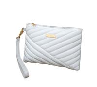 LuoAXINN Women Leather Wristlet Bag Portable Envelope Bag Clutch Wallet Small Purse Traveling Backpack for Travel Shopping(Grey)