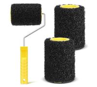 Luobannm 1set Drywall Compound Rollers andPaint Roller Frame Drywall Texture Brush forMolding Paste, Textured Coatings