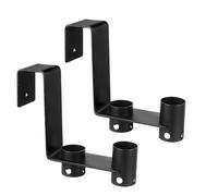 Luobannm 2Pcs Pool Fence Hooks, Pool Tool Organizer for Hanging Pool Cleaning Accessory, Pool Pole,Brush, Leaf Skimmer Net