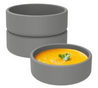 Luobannm 3Pcs Grey Silicone Egg Poacher Cups, Nonstick Air Fryer Egg Boiler Mould, Microwave Egg Bite Maker