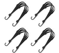 Luobannm 4 Pcs Motorcycle Helmet-Fixing-Rope Hook 60CM Luggage Fixed Rope Universal Rear Seat Tie Bungee Cord