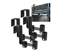 Luobannm 4 Pcs Pool Fence Hooks Suitable for Swimming Pool Fences (Black) Pool Skimmer Pole