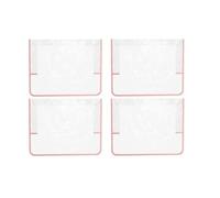 Luobannm 4 Pcs Salon Chair Cover Square Salon Chair Covers Protectors for Salon Chairs Office Chairs Pink