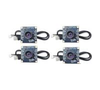 Luobannm 4Pcs USB Camera Module 100 Degree 1MP OV9732 1280x720 USB Free Driver Manual Focus with60CM Cable forWinXP/7/8