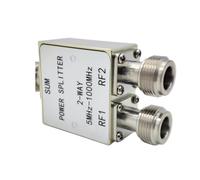 Luobannm 5MHz-1000MHz Power Splitter N 1 to 2 Power Divider Combiner SMA/BNC Connector for Wireless Communication