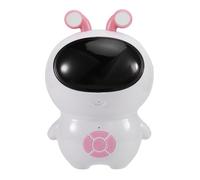 Luobannm AI Robot AI Intelligent Dialogue WIFI Translation LED Light Source for Children'S Gift White Pink