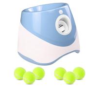 Luobannm Automatic Dog Tennis Ball Launcher Dogs Chase Toys Catapult Throw Interactive Fun Machines Animal Supplies Blue