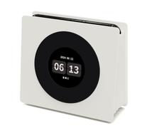 Luobannm Bluetooth Speaker with White Noise Retro Turntable Sleep Speaker High Definition Screen Subwoofer Clock Music Player B