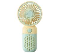 Luobannm Cartoon Handheld Charging Fan Portable Mini USB Fan Pocket-Sized Cooling Devie A
