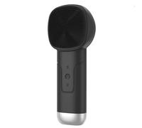 Luobannm Cleansing Device Skin Cooling Massager Red and Blue Light Vibration Hot and Cold Compress Electric Massage Exfoliating Vibrating Black