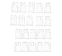 Luobannm Clear Tote Waterproof Bag Transparent Gift Bag Clear Gift Bags withRibbons White