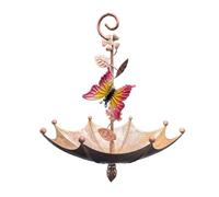 Luobannm Decorative Bird Umbrella Feeder for Outdoor Trees, Sturdy Pendant Bird Feeders, Hanging Design A