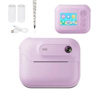 Luobannm Digital 1080P HD Instant Print Camera 1300mAh Kids Printer Featuring MP3 Player& 5 Games for Girls Boys Birthday Gift Puple