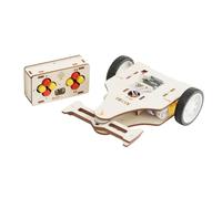 Luobannm DIY Wooden Remote Fighting Vehicles Car Kit Experiment Physics Science Learning Kit for School Supply