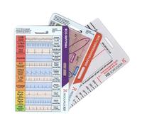 Luobannm ECG Rhythm Pocket Guide STEMI Reference Chart ECG/EKG Rhythm Pocket Card EKG Rhythm Pocket Card