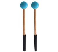 Luobannm High-Quality Blue Rubber Mallets with Handle for Xylophone and Glockenspiel Percussion Instruments