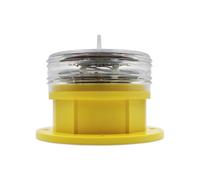 Luobannm LED Flashing Warning Light for Boats Solar Powered Sidelight IP68 Waterproof 360° Lighting Beacon Light