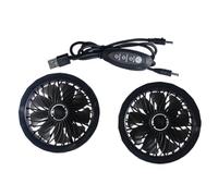 Luobannm Mobile Air Conditioner Fan Wrapping Brushless Motor USB Summer Cooling Clothes Outdoor Ventilation Portable Fan