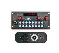 Luobannm MP3 Decoder Board 2 * 10W 20W Amplifier Audio Player 5V DIY MP3 Player Car FM Radio Module TF USB Mic Record Bluetooth 5.3 A