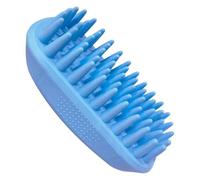 Luobannm Pet Shampoo Brush for Dogs Cats-Medium Large Size, Anti-Skid Rubber Grooming Tool for Long& Short Hair Pets Mouse Blue