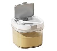 Luobannm Plastic Canisters - UV- Kitchen Storage Jars with Free Scraper Spoon for Milk Powder & Food Sealing Small