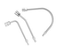 Luobannm Pressure Washer Extension Wand- Gutter Cleaner Attachment-30°, 90°, 120° Curved Rods(1/4" Quick Connect)