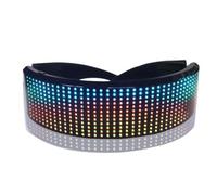 Luobannm Rgb Luminous Shining LED Light Up Glasses Bluetooth App Programmable Display Screen for Halloween for Party