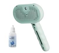 Luobannm Steam Cat Brush Pet Grooming Comb Removing Loose Hair Hair Steam Styling Accessories for Dogs and Cats Green