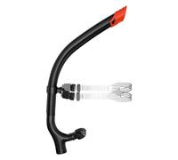 Luobannm Swimming Training Snorkel One-Way Purge Valve forLap Swimming Training forAdult Youth Kid Black