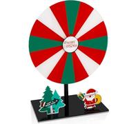 Luobannm Tabletop Dry Erase Spinner the Wheel Roulette Wheel with Stand, Christmas for Prizes Wheel