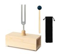 Luobannm Tuning Fork Resonance Teaching 528 Hz Tuning Fork with Resonance Box and Storage Bag for Sound Healing