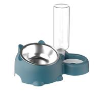 Luobannm Water Bowl Set 16 Degree Tilted Dog Dish with Water Dispenser Removable Pet Feeder Bowl Dog Drinking and Eating Bowl B