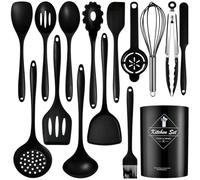 Luobannm15 Pieces Silicone for Cooking Utensils Set-NonToxics Food Grade Kitchen Tools Heat Up to 428° F