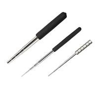 Luobannm3 Pcs Wire Looping Mandrel, Ring Forming Tool for Jewelry Making Wire Wrapping, 12 Sizes Black Jump Ring Mandrel Black