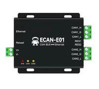 LuobannmCan2.0 to Ethernet Protocol Converter ECAN-E01 Dual Channel Can Relay DC 8-28V Supports UDP