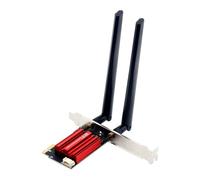 LuobannmDual Band 2.4G/5GHz 802.11AC for Laptop PC Desktop AC1200M WiFi 5 PCI-E Wireless Network Adapter Card BT 4.0